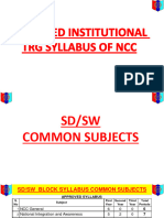 Revised Approved Syllabus For NCC
