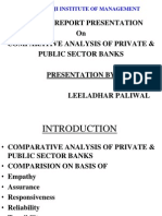 Project Report Presentation On Comparative Analysis of Private & Public Sector Banks