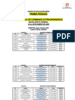 Examenes Extraordinarios Periodo 1