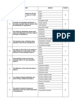 Business Statistics MCQ 2