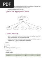 Aggregate Function