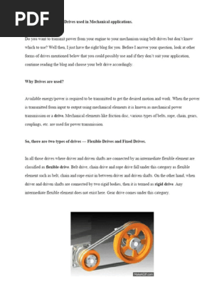 Belt Drives