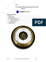 Fischer 1434B-22 Nautical Barometer (Open Face) User Manual