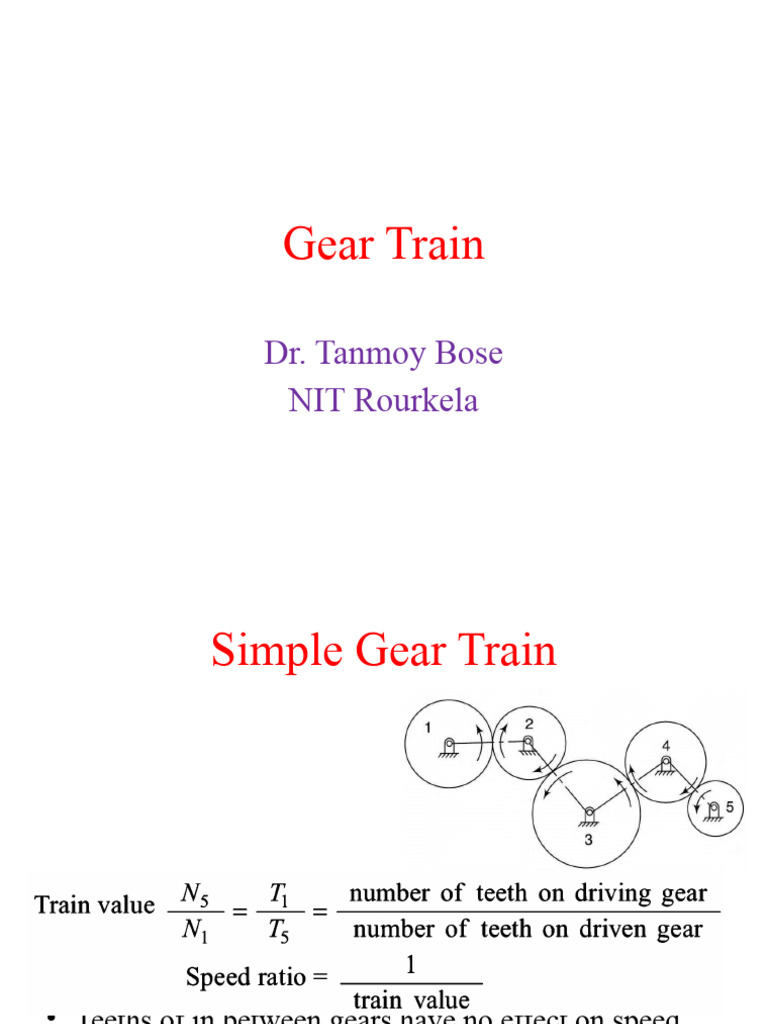 Gear Train PDF