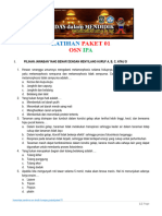 Latihan Paket 01 Osn Ipa