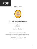 Exception Handling: B. L. Patil Polytechnic, Khopoli