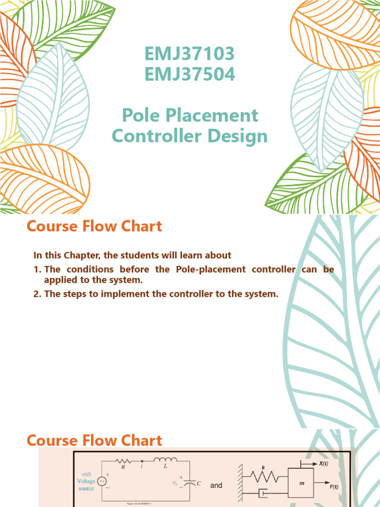 Emj37103 emj37504 pole placement controller design pdf