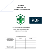 Pedoman Layanan Klinis Di Puskesmas