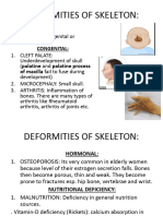 Deformities of Skeleton