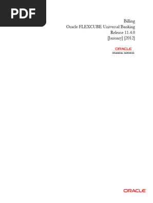 Billing module in Flexcube