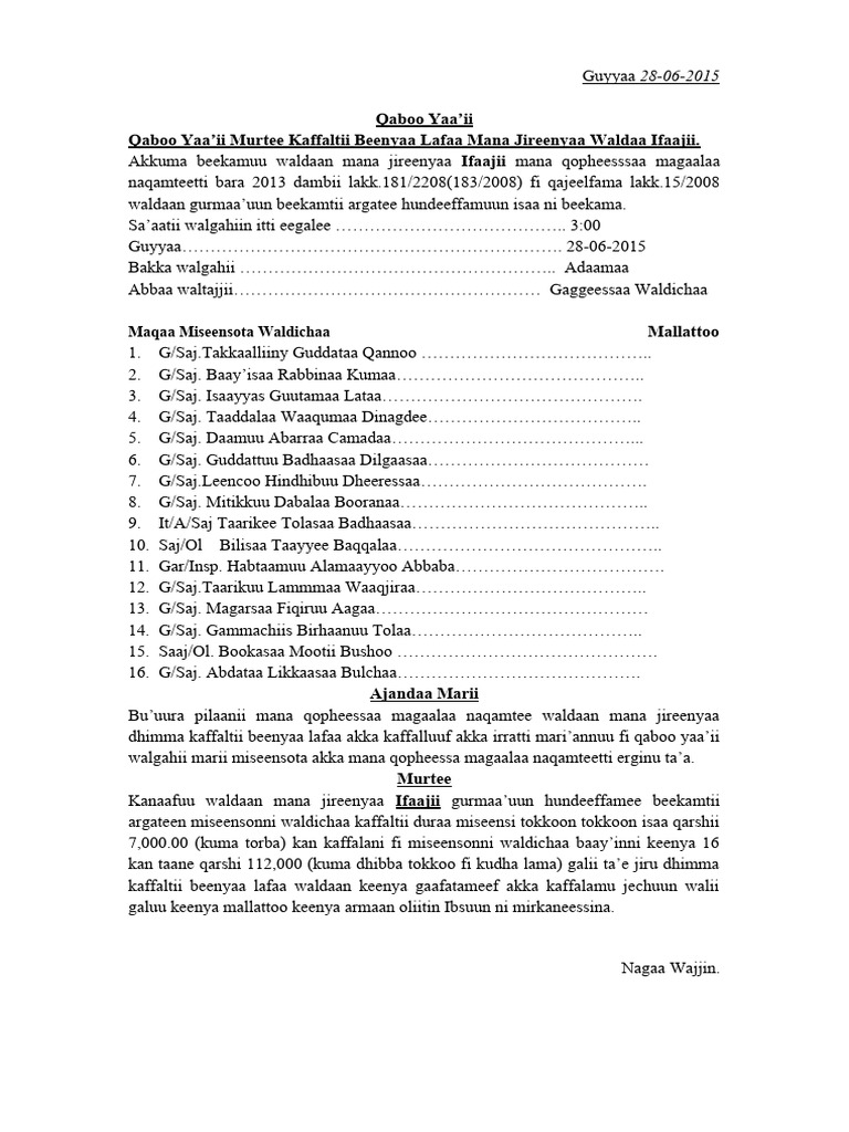 Qabo Ya'i | PDF