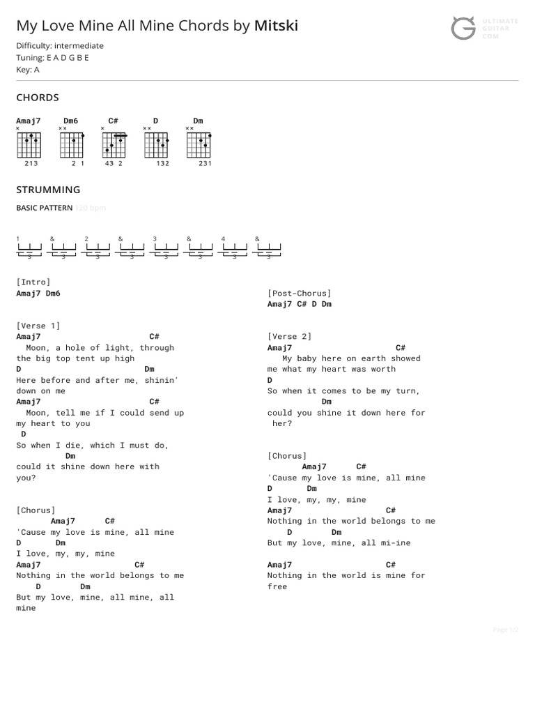my-love-mine-all-mine-chords-by-mitskitabs-at-ultimate-guitar-archive
