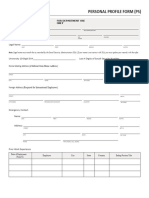 Personal Information Form 20