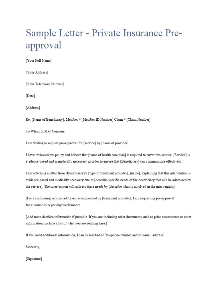 Pre Approval Letter 10 | PDF