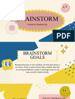 Blue Pink Pastel Retro Playful Illustration Brainstorm Presentation