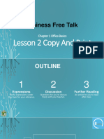 Business Free Talk: Lesson 2 Copy and Print
