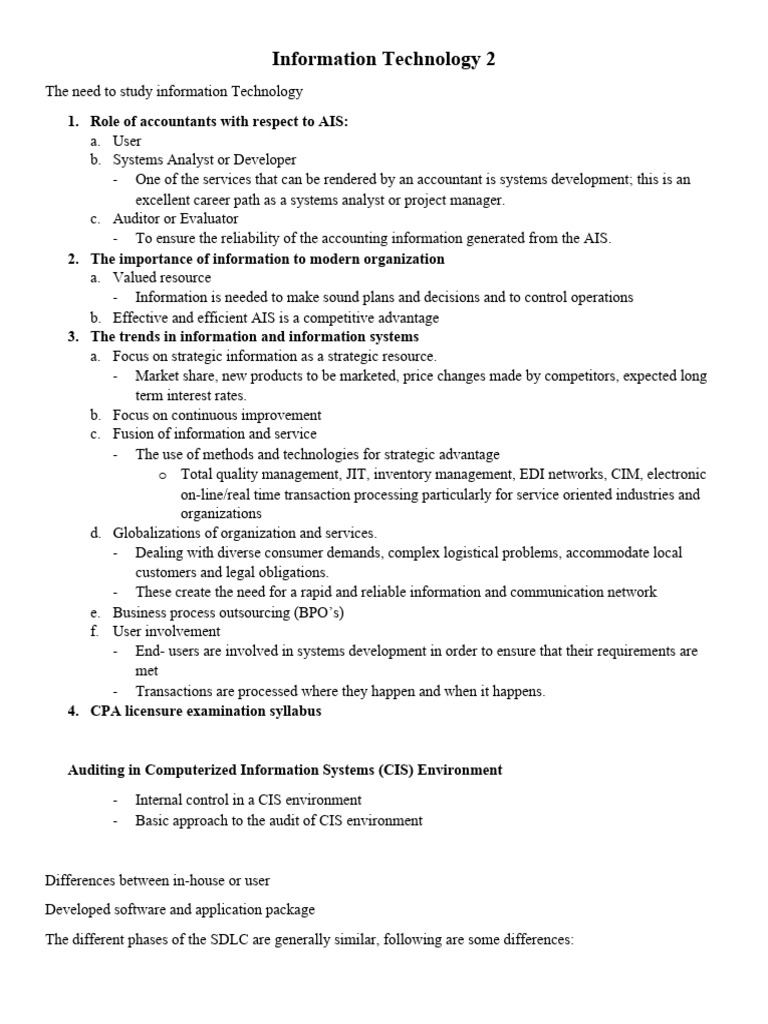 Information Technology 2 - Notes | PDF | Databases | Database Transaction