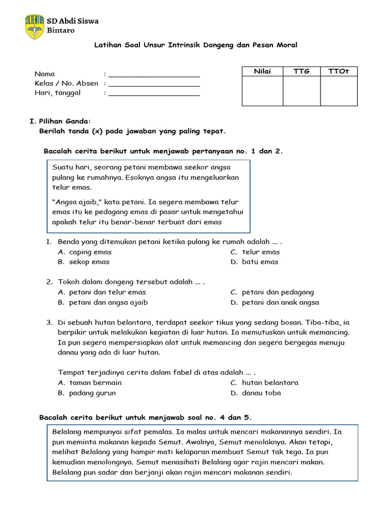 Mari kita buat artikel tentang dongeng kelas 3.