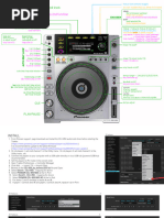 CDJ-850 Mapping Layout