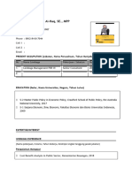 Format CV - LM Feb Ui - Asyahida Al Haq