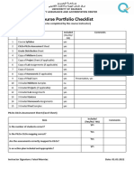 Course Portfolio-CheckList For Instructors Feb 2022