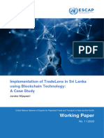 ESCAP 2023 WP Implementation Trade Lens Sri Lanka Using Blockchain Technology Case Study