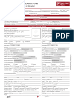 Blank Application Form