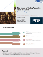 Impact of Trading App On The Indian Consumer - RMB Project - Group 2 - Research Proposal - v1.0