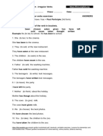 020 Present - Perfect - 20 - Past - Participle - Answers