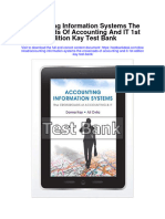 Accounting Information Systems The Crossroads of Accounting and It 1st Edition Kay Test Bank