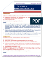 Chapter 4 Exemptions From GST