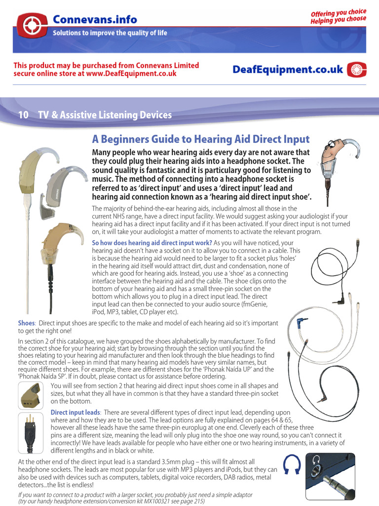 Beginners - Guide - To - Direct - Input Shoes | PDF | Hearing Aid ...