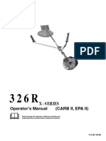 Husqvarna 326Rx Brush Cutter Users Manual