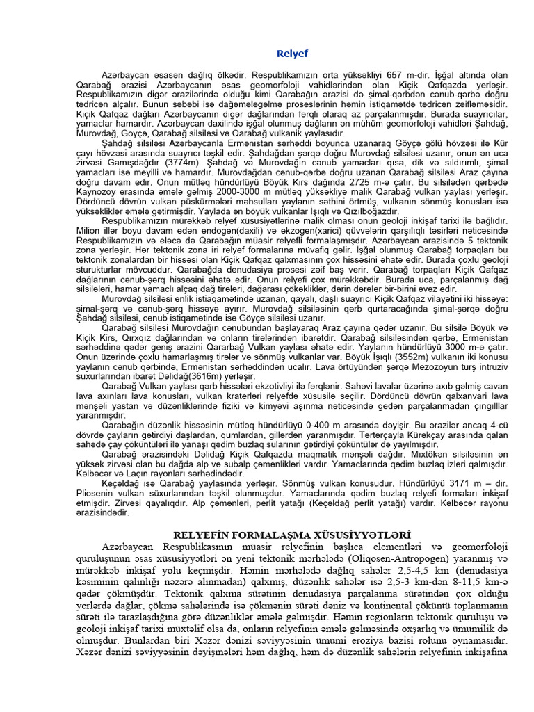 Kiçik Qafqaz | PDF