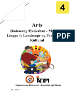 Arts4 q2 Mod1 Landscape Ng Pamayanang Kultural v2