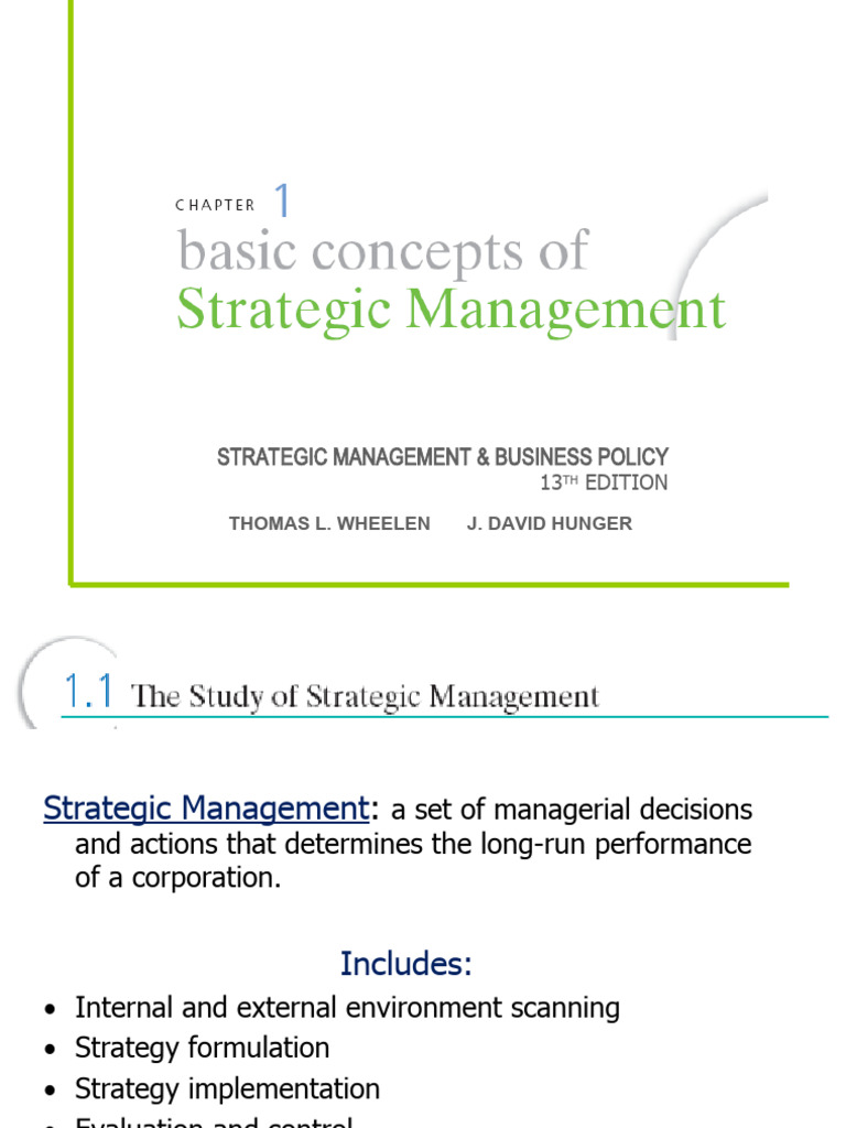 Strategic Management Fundamentals Guide | PDF | Strategic Management ...
