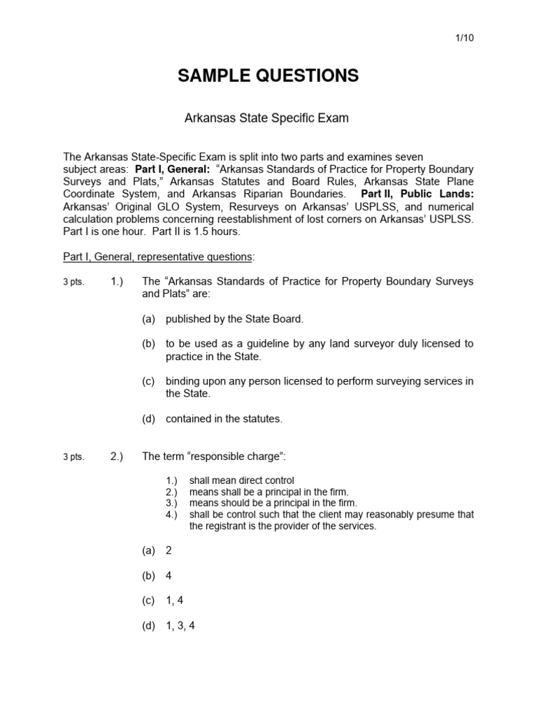 Sample Questions PDF Surveying