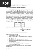 Annual Computer Exam Instructions 2006-07