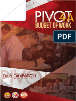 Updated Esp Melc Pivot 4a Budget of Worksbow in All Learning Areas