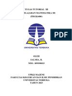 TUGAS 3 SALMIA, R. Pembelajaran Matematika SD