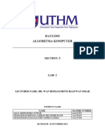 Group 5 Computer Algorithm Lab 2