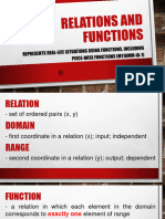 Relations and Functions