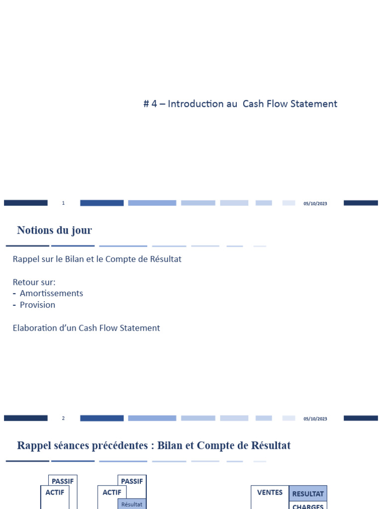 #4 - Introduction Au Cash Flow Statement - Corrigã© | PDF