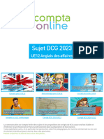 Sujet DCG 2023 UE12 Anglais Des Affaires