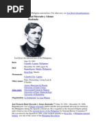 This Article is About the Philippine National Hero
