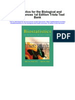 Biostatistics For The Biological and Health Sciences 1st Edition Triola Test Bank