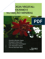 Fisiologia Vegetal Metabolismo e Nutrição Mineral Editora Andrei