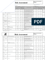 Risk Assessment: Risk Assessment Ref: RA/0852/HJ/08/23 Rev No: 0 Date: 08/09/23