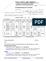 Hostel Fees Structure 4 Years