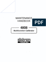 Datron Wavetek 4808 Multifunction Calibrator Maintenance Handbook